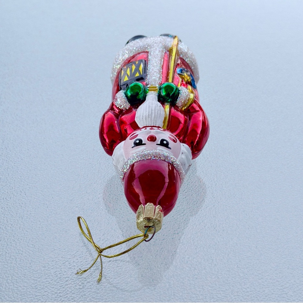 "Santa's Best" Nutcracker European Style, Hand-Blown Glass Christmas Ornament - Picture 5 of 11